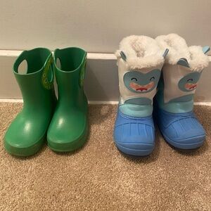 Boys size 7t and 8t boots bundle
